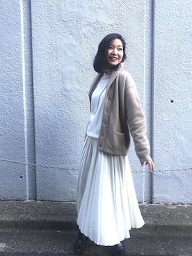 「45R」｜Tsuzumi  Yoshiyaさん（レディース・156cm）の冬コーディネート