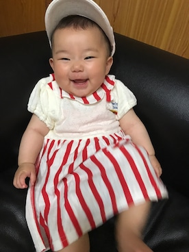 「マクドナルド」｜「アイテム（その他）」を使った、ふーちゃんさん（キッズ・70cm）の春コーディネート