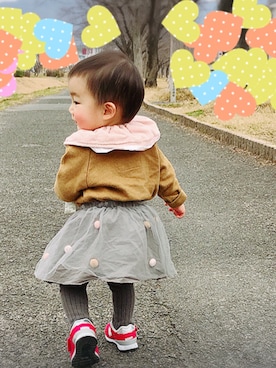 ふーちゃんさん(キッズ・70cm)の春コーディネート