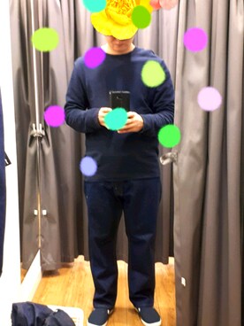 「MUJI」｜「アイテム（スリッポン）」を使った、Cocteauさん（メンズ・164cm）の春コーディネート