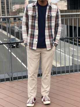 「OUTERKNOWN（アウターノーン）のアイテム」を使った、sさん（メンズ・178cm）の春コーディネート
