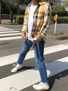 「OUTERKNOWN（アウターノーン）のアイテム」を使った、sさん（メンズ・178cm）の春コーディネート