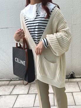 「セリーヌ」｜「アイテム（スラックス）」を使った、aiさん（レディース・161cm）の春コーディネート