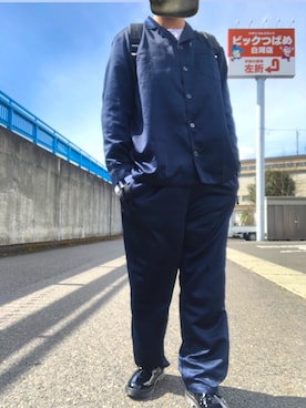 「サテンパジャマ」｜りょうさん（メンズ・174cm）の春コーディネート