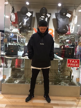 「L.H.P Private Brand（エルエイチピープライベートブランド）のアイテム（ジャケット/アウター）」を使った、SHINYA KASHIWAGIさん（メンズ・177cm）の春コーディネート