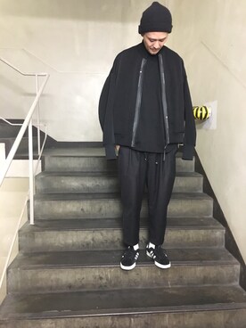 「NILoS（ニルズ）のアイテム」を使った、SHINYA KASHIWAGIさん（メンズ・177cm）の夏コーディネート