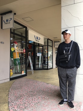 「MAKAVELIC（マキャベリック）のアイテム」を使った、SHINYA KASHIWAGIさん（メンズ・177cm）の春コーディネート