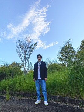 「UNIQLO（ユニクロ）のアイテム（ジャケット/アウター、ブラック系）」を使った、jikinjangさん（メンズ・177cm）の秋コーディネート