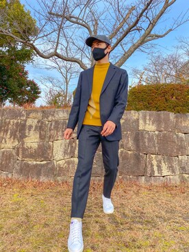 「A-COLD-WALL*（アコールドウォール）のアイテム（トップス）」を使った、jikinjangさん（メンズ・177cm）の冬コーディネート