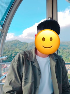 「muahmuah（ムーアムーア）のアイテム（Tシャツ/カットソー）」を使った、期さん（メンズ・170cm）の秋コーディネート