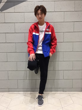 「NEW BALANCE（ニューバランス）のアイテム（ジャケット/アウター）」を使った、NEWBALANCEODAIBAさん（メンズ・173cm）の秋コーディネート