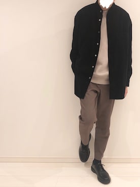 「Dr. Martens（ドクターマーチン）の［UNISEX/ユニセックス］Dr.Martens ドクターマーチン 3EYE GIBSON 1461 MONO 3ホール ギブソン シューズ（ドレスシューズ）」を使った、けんたろーさん（メンズ・176cm）の秋コーディネート