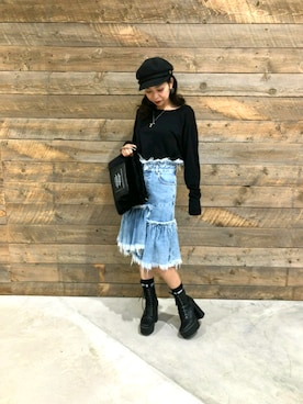 板谷さおりさんのコーディネート