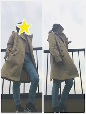 「アクティブ」｜「アイテム（トレンチコート）」を使った、NO NAMEさん（レディース・152cm）の春コーディネート