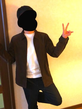 「URBAN RESEARCH DOORS（アーバンリサーチドアーズ）のコーデュロイフルジップジャケット（Other outerwear、ブラウン系）」を使った、きぬっちさん（メンズ・170cm）の冬コーディネート