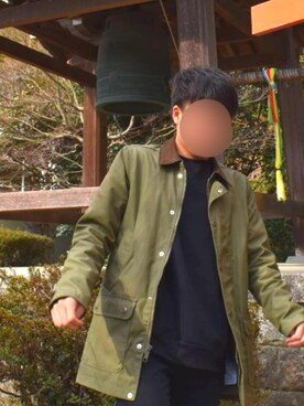 「Levi's（リーバイス）のアイテム（Outerwear、グリーン系）」を使った、きぬっちさん（メンズ・170cm）の春コーディネート