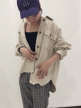 「cepo（セポ）のアイテム」を使った、はたなおさん（レディース・158cm）の春コーディネート