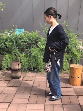 「cepo（セポ）のアイテム（デニムパンツ）」を使った、はたなおさん（レディース・158cm）の春コーディネート