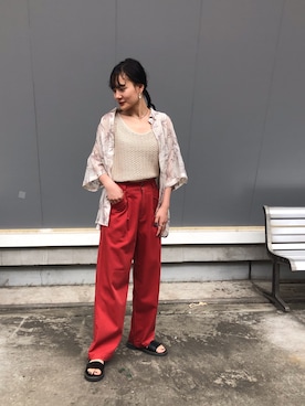 「cepo（セポ）のアイテム」を使った、はたなおさん（レディース・158cm）の夏コーディネート