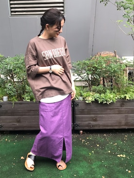 「cepo（セポ）のアイテム」を使った、はたなおさん（レディース・158cm）の夏コーディネート