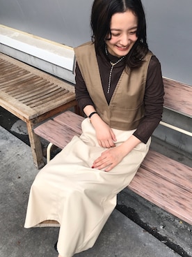 「cepo（セポ）のアイテム」を使った、はたなおさん（レディース・158cm）の秋コーディネート