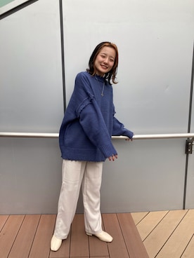 「cepo（セポ）のアイテム（パンツ）」を使った、はたなおさん（レディース・158cm）の秋コーディネート