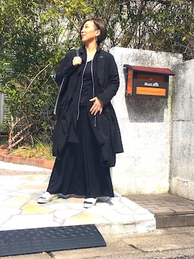 「慈雨（ジウ）のアイテム」を使った、mikoブータン さん（レディース・165cm）の春コーディネート