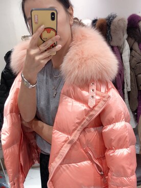 「me（ミイ）のアイテム（ジャケット/アウター）」を使った、susanoscarさん（レディース・163cm）の冬コーディネート