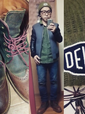 okuさん（メンズ・158cm）の冬コーディネート