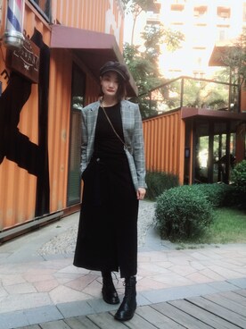 「Ann DEMEULEMEESTER（アンドゥムルメステール）のアイテム」を使った、一凡不凡不凡さん（レディース・164cm）の秋コーディネート