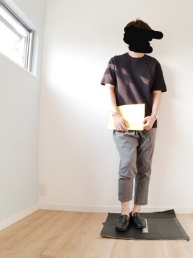 「Basis Broek Belgium（バージスブルック）のアイテム（スラックス）」を使った、Kei Ozawaさん（メンズ・173cm）の夏コーディネート