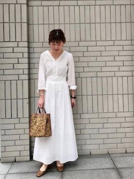 「Te chichi CLASSIC（テチチクラシック）のアイテム（ワンピース/ドレス）」を使った、ayakaさん（レディース・156cm）の春コーディネート