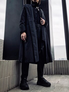 「black」｜「アイテム（マウンテンパーカー）」を使った、Tony  さん（メンズ・178cm）の春コーディネート