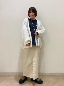 「TRICOTS JEAN MARC（トリコットジーンマルク）のアイテム」を使った、misato kurataさん（レディース・150cm）の冬コーディネート