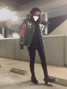 「JOYRICH」｜「アイテム（その他アウター）」を使った、ma.さん（レディース・157cm）の冬コーディネート