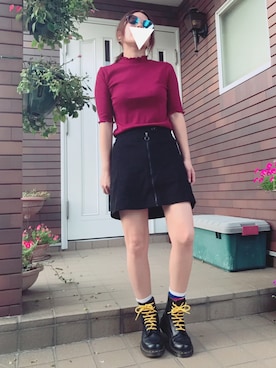 「H&M（エイチ・アンド・エム）のアイテム（サングラス）」を使った、ma.さん（レディース・157cm）の夏コーディネート