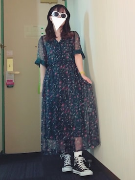 「COLONY 2139（コロニートゥーワンスリーナイン）のアイテム（ハンチング/ベレー帽）」を使った、ma.さん（レディース・157cm）の夏コーディネート