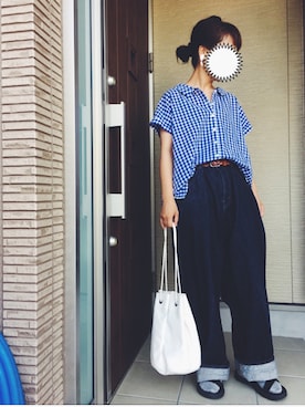 「BLISS POINT（ブリスポイント）のアイテム（アクセサリー）」を使った、machikoさん（レディース・155cm）の夏コーディネート