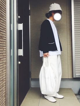 「SUN VALLEY（サンバレー）のアイテム（帽子）」を使った、machikoさん（レディース・155cm）の秋コーディネート