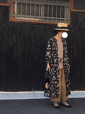 「Piedi Nudi（ピエディヌーディ）のアイテム（パンプス）」を使った、machikoさん（レディース・155cm）の夏コーディネート