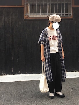 「Piedi Nudi（ピエディヌーディ）のアイテム（パンプス）」を使った、machikoさん（レディース・155cm）の秋コーディネート