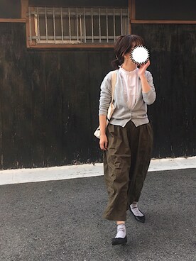 「Piedi Nudi（ピエディヌーディ）のアイテム（パンプス）」を使った、machikoさん（レディース・155cm）の秋コーディネート