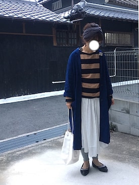 「Piedi Nudi（ピエディヌーディ）のアイテム（パンプス）」を使った、machikoさん（レディース・155cm）の秋コーディネート