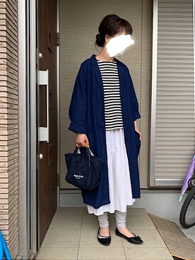 「Piedi Nudi（ピエディヌーディ）のアイテム（パンプス）」を使った、machikoさん（レディース・155cm）の春コーディネート