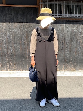 「BBQ」｜「アイテム（サロペット/オーバーオール）」を使った、machikoさん（レディース・155cm）の春コーディネート
