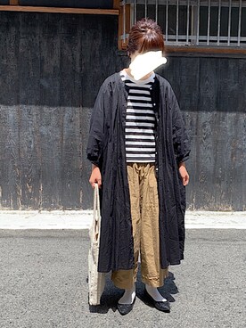 「Piedi Nudi（ピエディヌーディ）のアイテム（パンプス）」を使った、machikoさん（レディース・155cm）の夏コーディネート