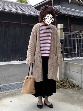 「Piedi Nudi（ピエディヌーディ）のアイテム（パンプス）」を使った、machikoさん（レディース・155cm）の秋コーディネート