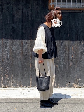 「LibertyDoll（リバティードール）のクラシカルな”おじ靴”レースアップダンスシューズ（ドレスシューズ）」を使った、machikoさん（レディース・155cm）の春コーディネート