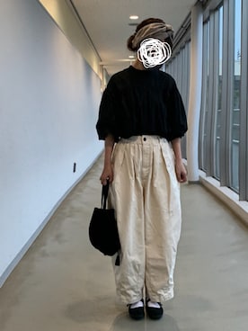 「HARVESTY（ハーベスティ）のアイテム」を使った、machikoさん（レディース・155cm）の秋コーディネート