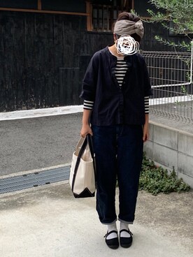 「SVEC（シュベック）のカンフーシューズ kung fu Shoes / ストラップパンプス（バレエシューズ）」を使った、machikoさん（レディース・155cm）の秋コーディネート